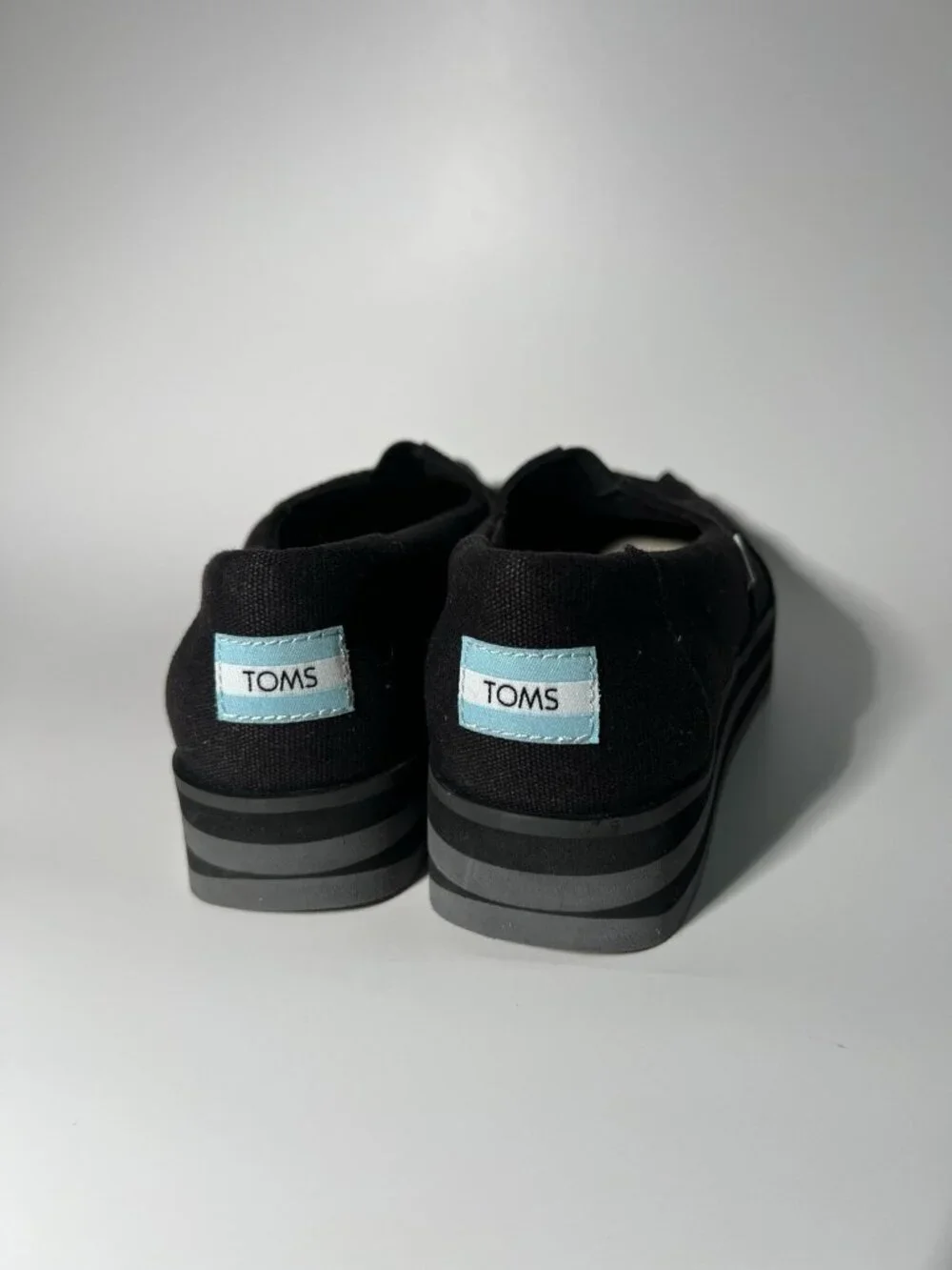 TOMS Alpargata Midform Slip-On Loafers Black Women’s Size 7.5